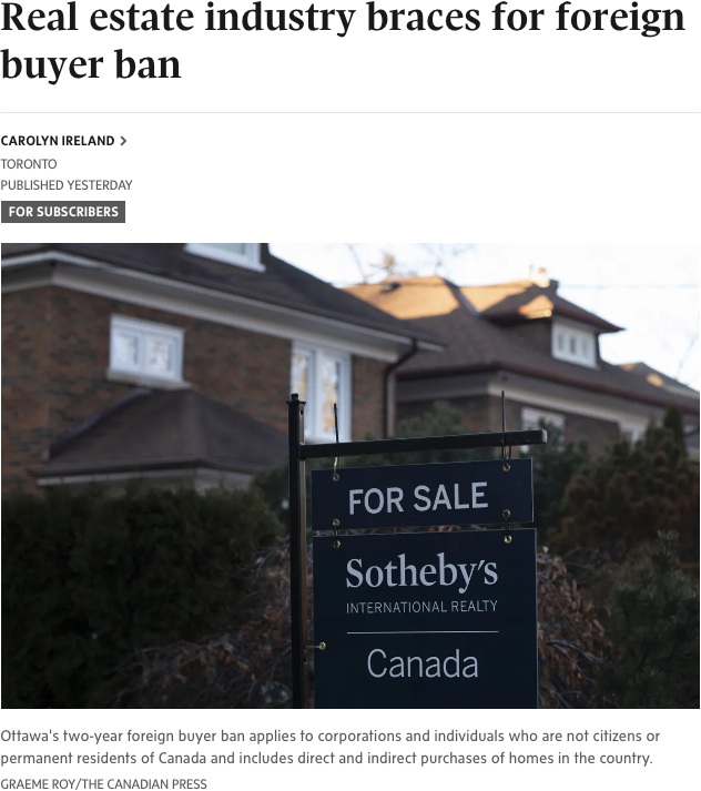 加拿大下月起禁外国人买房违规中介将被重罚